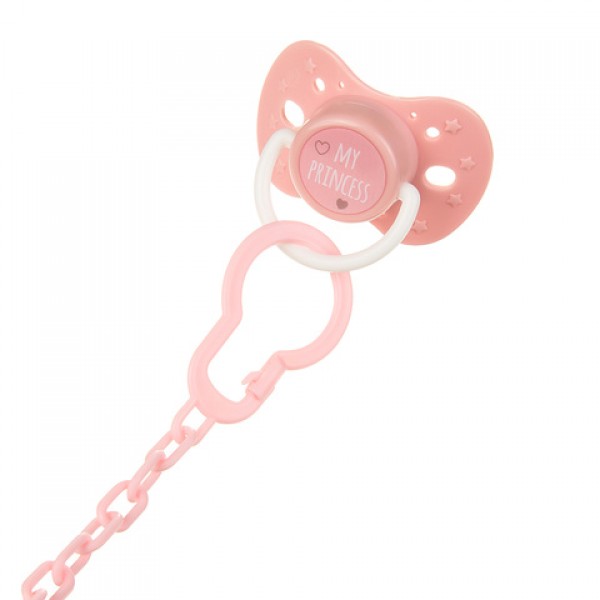 Soother holder with a clip A0701-BABY CARE-bebis.lv