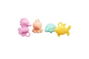 Akuku silikona vannas rotaļlietu komplekts (4 gab.) A0711