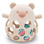 Silicone toy with a rattle BEAR BL259-MAZUĻIEM (~0-5 gadi)-bebis.lv
