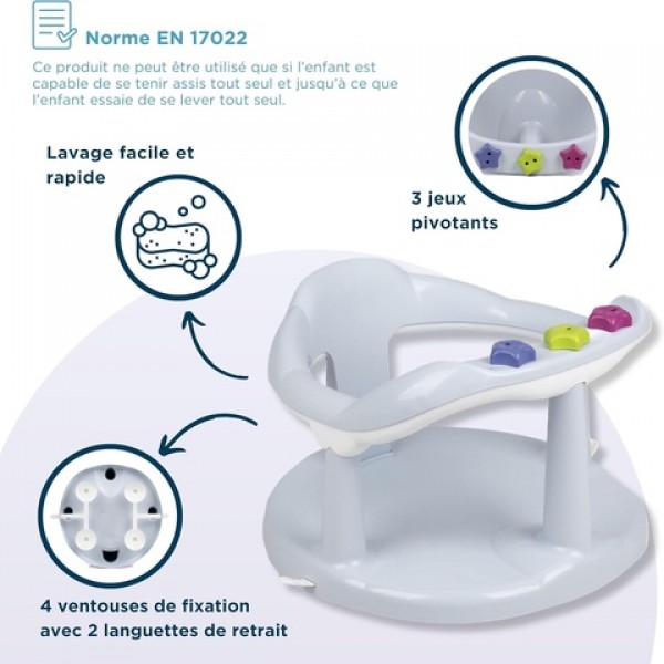 Vannas krēsls AQUABABY baby blue TH-2195343-Vannošana un peldēšana-bebis.lv