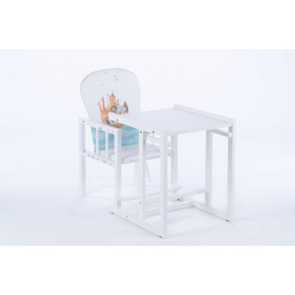 Krēsliņš ANTONIO ZOO balts (white)-Bērnu mēbeles-bebis.lv