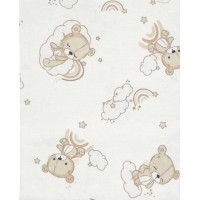 Пелёнка хлопковая BEAR on CLOUD 70x80cm (7402)