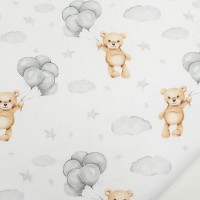 Flannel diaper BEAR w/BALLOON 70x80 cm (4326)