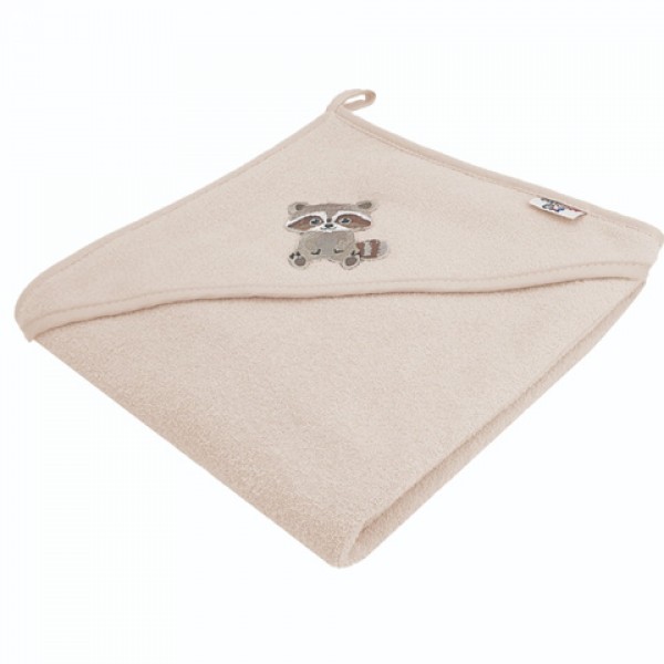 Полотенце с капюшоном RACOON 80x80 cm BL217 Полотенце с капюшоном RACOON 80x80 cm BL217-Купание и плавание-bebis.lv