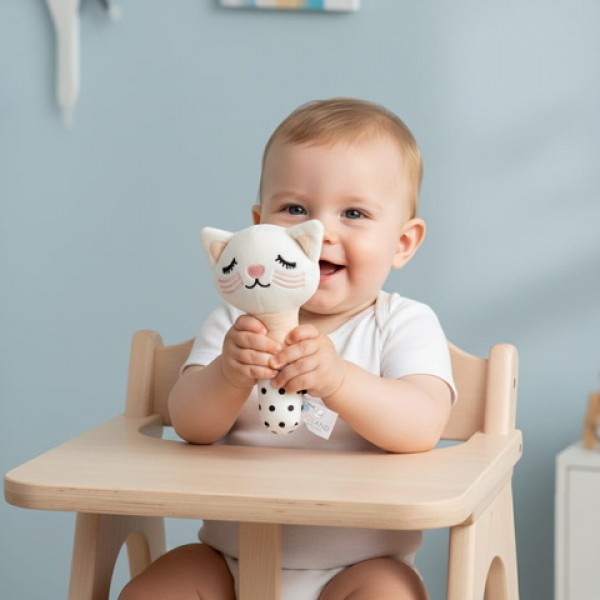 Rotaļlieta ar pīkstuli CAT MILO BL238-MAZUĻIEM (~0-5 gadi)-bebis.lv