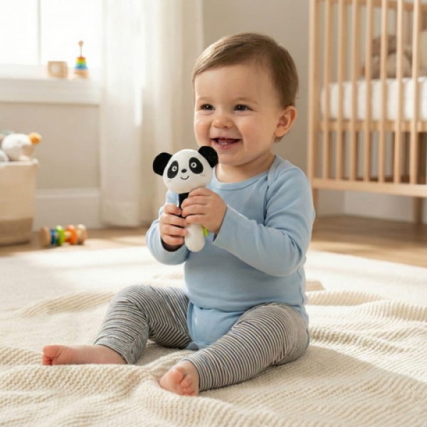 Rotaļlieta ar pīkstuli PANDA BOO BL239-MAZUĻIEM (~0-5 gadi)-bebis.lv