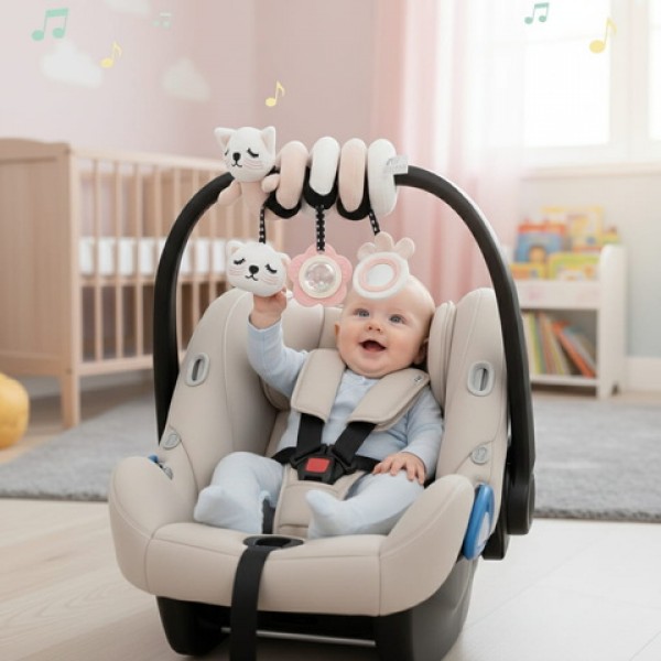 Plīša spirālу CAT MILO BL240-MAZUĻIEM (~0-5 gadi)-bebis.lv