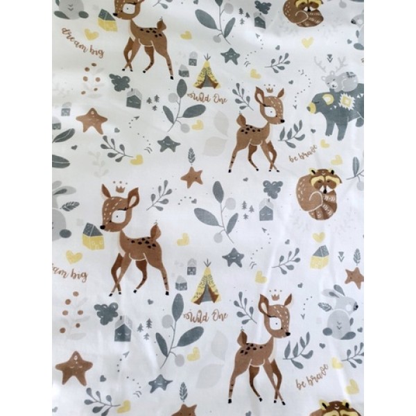 Flannel nappy DEER&Co 70x80 cm (7358)-Gultas veļa un piederumi-bebis.lv