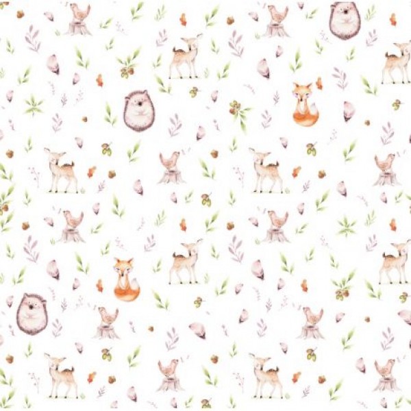 Autiņš flaneļa Deer&Hedgehog 70x80 cm (1272) Autiņš flaneļa Deer&Hedgehog 70x80 cm (1272)-Gultas veļa un piederumi-bebis.lv