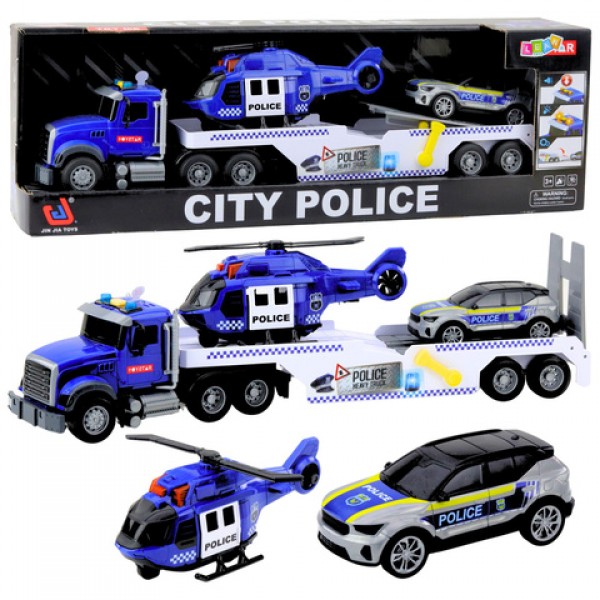 Policijas transportldzekļu komplekts 38702 Policijas transportldzekļu komplekts 38702-Rotaļlietas-bebis.lv
