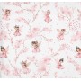 Autiņš flaneļa  ar vaskadrānu FAIRY pink 50x60 cm (7419)-Gultas veļa un piederumi-bebis.lv