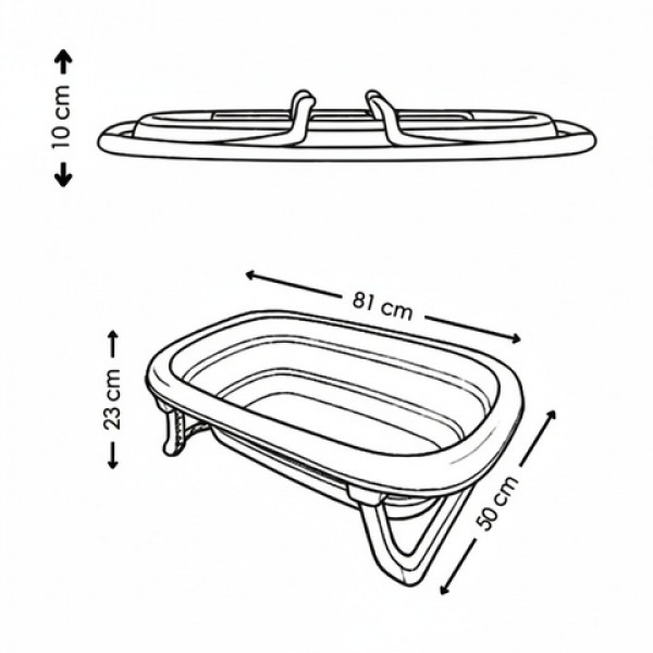 Bērnu saliekamā vanna TEGA BABY FB-004-119 beige-Vannošana un peldēšana-bebis.lv