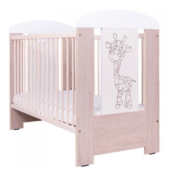 Gulta GIRAFFE oak santana (Drewex) Gulta GIRAFFE oak santana (Drewex)-Bērnu mēbeles-bebis.lv