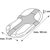Tīkls-hamaks vannošanai IWONA light grey