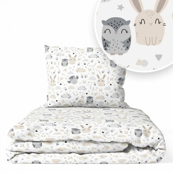 G/v komplekts RABBIT&OWL 135x100 cm K2T135 G/v komplekts RABBIT&OWL 135x100 cm K2T135-Gultas veļa un piederumi-bebis.lv