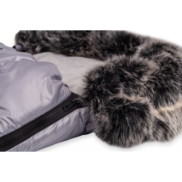 Спальный мешок FLUFFY black (40)-Детские коляски и принадлежности-bebis.lv