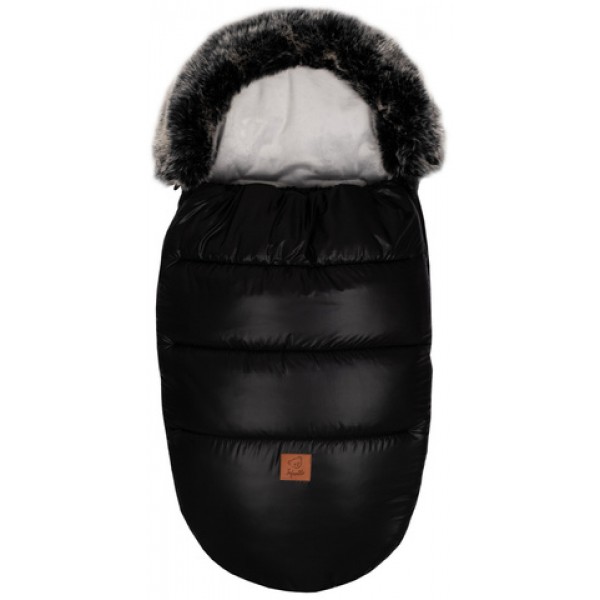 Спальный мешок FLUFFY black (40)-Детские коляски и принадлежности-bebis.lv