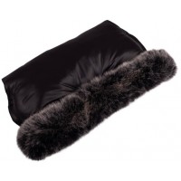 Ratiņu mufta FLUFFY black (992)