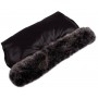 Ratiņu mufta FLUFFY black (992)-Ratiņi un piederumi-bebis.lv