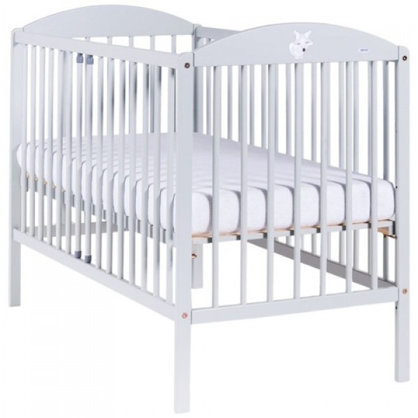 Gulta LITTLE FOX light grey (Drewex) Gulta LITTLE FOX light grey (Drewex)-Bērnu mēbeles-bebis.lv
