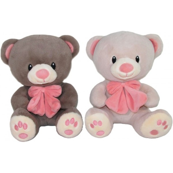 Медвежонок 23 см с бантиком M3361-Игрушки-bebis.lv