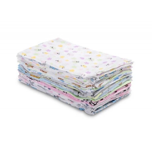 Muslin nappy, 40x40 cm, assorted colours-Gultas veļa un piederumi-bebis.lv