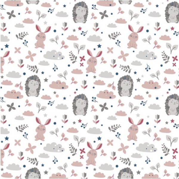 Autiņš flaneļa ar vaskadrānu Rabbit&Hedgehog 50x70 cm (1081) Autiņš flaneļa ar vaskadrānu Rabbit&Hedgehog 50x70 cm (1081)-Gultas veļa un piederumi-bebis.lv