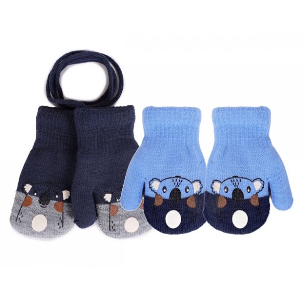 Варежки 1P двойные RED-0117 BOY-Детская одежда-bebis.lv