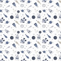 Autiņš flaneļa ROCKETS 70x80 cm (4371)