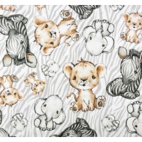 Пелёнка фланелевая с клеенкой SAFARI 50x70 cm (4227)