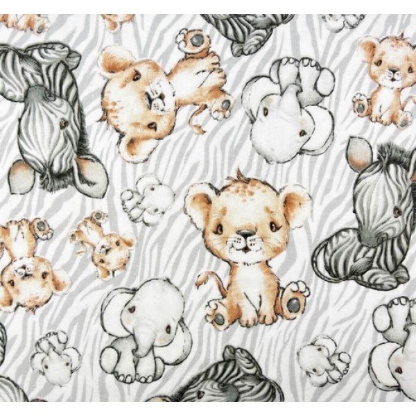 Пелёнка фланелевая с клеенкой SAFARI 50x70 cm (4227)-Постельные принадлежности-bebis.lv