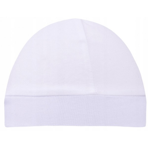 Шапочка трикотажная SMERFETKA белая (38/56 cm)-Детская одежда-bebis.lv