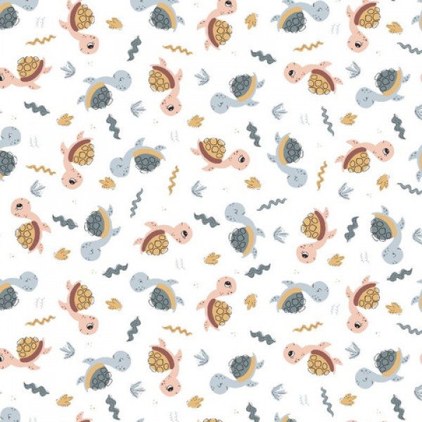 Autiņš flaneļa TURTLES 70x80 cm (1234) Autiņš flaneļa TURTLES 70x80 cm (1234)-Gultas veļa un piederumi-bebis.lv