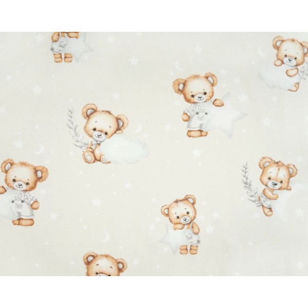Cotton diaper LITTLE BEAR 70x80cm (7372)-Gultas veļa un piederumi-bebis.lv