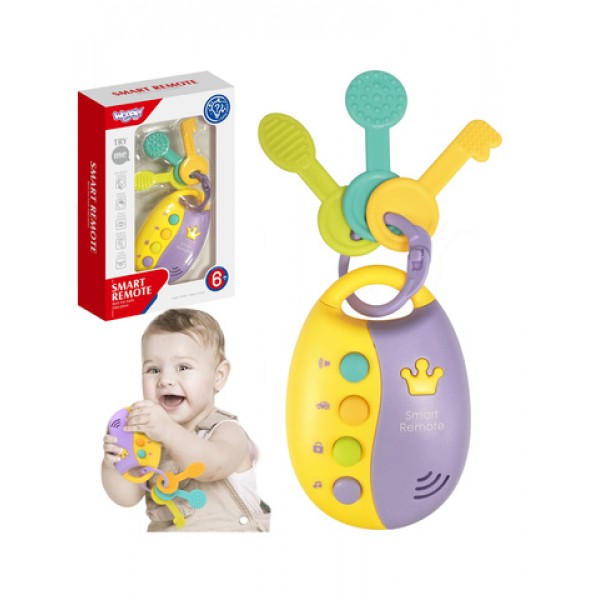 Interactive Car Keys with Remote Control 2-in-1 47665-MAZUĻIEM (~0-5 gadi)-bebis.lv