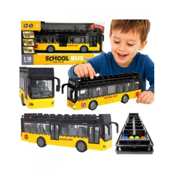 Autobuss ar gaismām un atveramām durvīm 48884-Rotaļlietas-bebis.lv