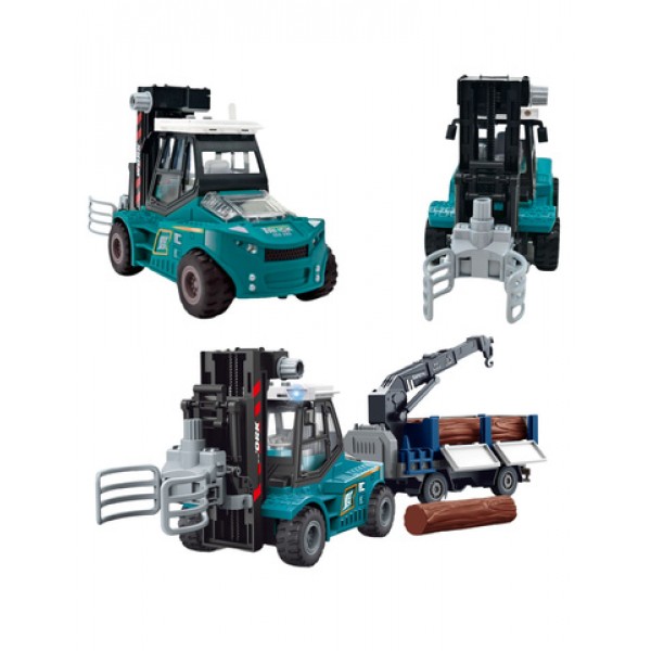 Clamping Forklift with Trailer 56591-Rotaļlietas-bebis.lv