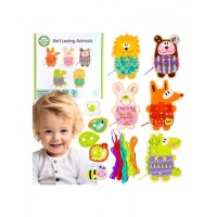 Wooden Lace 5-in-1 Animals for Threading 52753