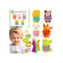 Wooden Lace 5-in-1 Animals for Threading 52753-MAZUĻIEM (~0-5 gadi)-bebis.lv