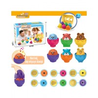 Montessori Shape Sorter Happy Animals Eggs 6pcs, 54139