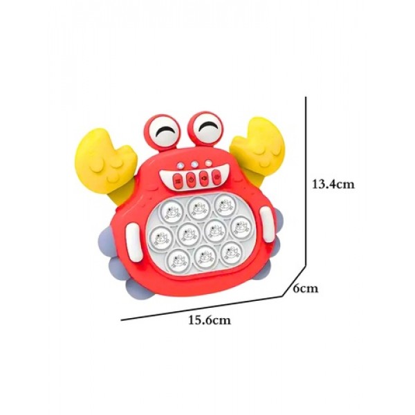 POP IT Electronic Anti-Stress Arcade Game Red Crab-MAZUĻIEM (~0-5 gadi)-bebis.lv