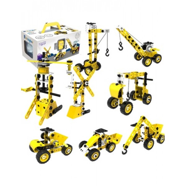 Konstrukcijas komplekts "Transportlīdzekļi 8-vienā", 52784-Rotaļlietas-bebis.lv