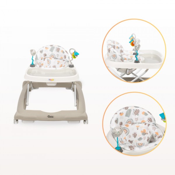 Детские ходунки NEL green (20761)-Детский электротранспорт-bebis.lv