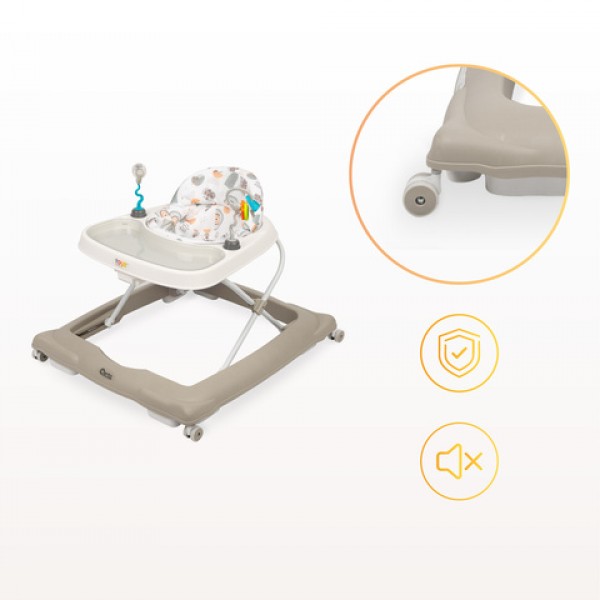 Детские ходунки NEL green (20761)-Детский электротранспорт-bebis.lv