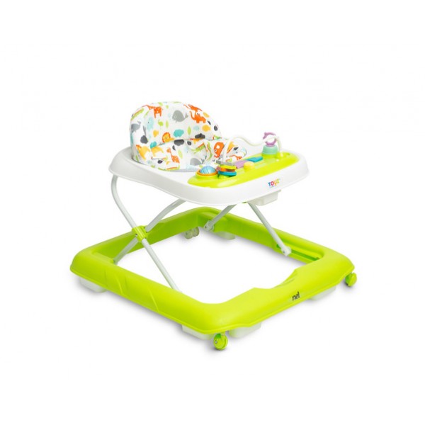 Детские ходунки NEL green (20761)-Детский электротранспорт-bebis.lv