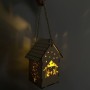 Koka Ziemassvētku laterna ar LED lampu 22163 [NY23]-ROTAĻLIETAS-bebis.lv