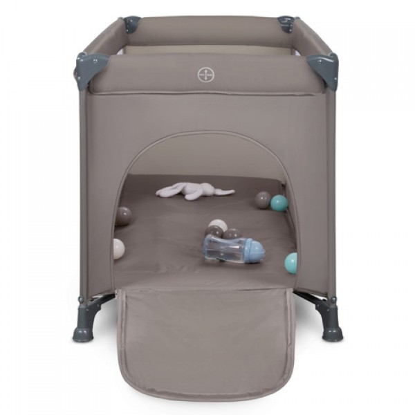 Saliekamā gulta BLISSY DUO beige (divstāvu) Saliekamā gulta BLISSY DUO beige (divstāvu)-Bērnu mēbeles-bebis.lv