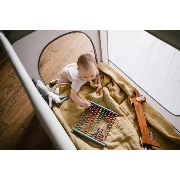 Saliekamā gulta BLISSY-2 grey Kidwell-Bērnu mēbeles-bebis.lv