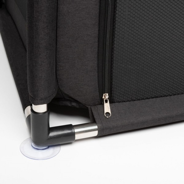 Манеж FANKO Q black 130x130 cm-Детская мебель-bebis.lv