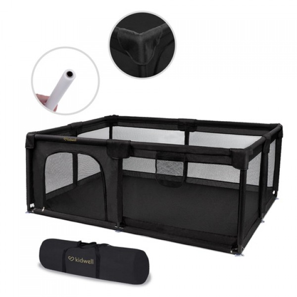Манеж FANKO XL black 120x180 cm Манеж FANKO XL black 120x180 cm-Детская мебель-bebis.lv
